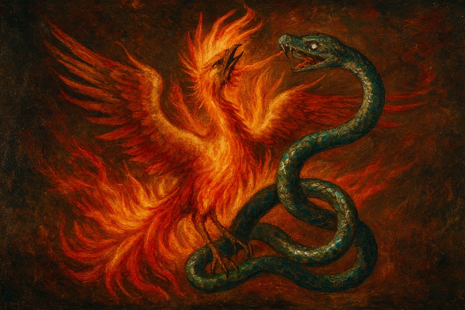kundalini snake and phoenix
